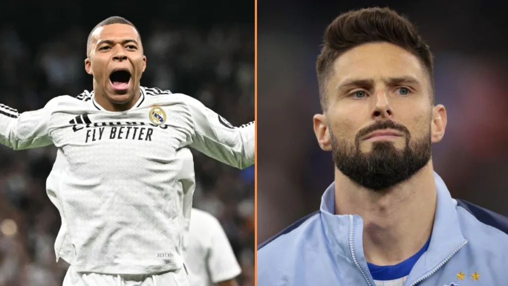 Real Madrid star Kylian Mbappe determined to smash Olivier Giroud’s France scoring record 7 Kylian Mbappe set sights on Olivier Giroud’s France scoring record