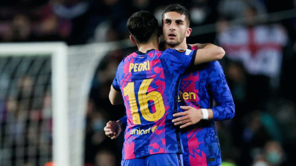 Revealed: Three Barcelona stars named in Spain’s starting XI for clash with Georgia 7 Three Barcelona stars named in Spain’s starting XI for clash with Georgia