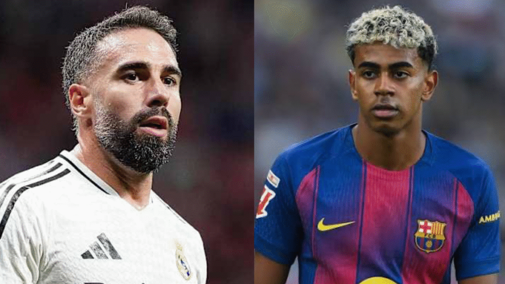 ‘You talk too much’ – Dani Carvajal clashes with Lamine Yamal after Real Madrid beat Barcelona in fiery El Clásico 7 fi 1200x675 4 3