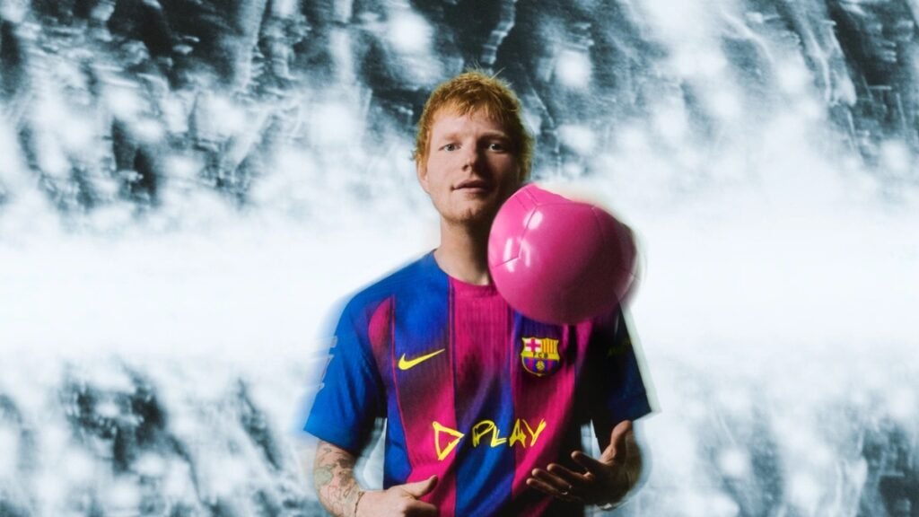 ‘Play’ Barcelona unveil special El Clasico kit featuring Ed Sheeran’s new album logo 7 img 1248