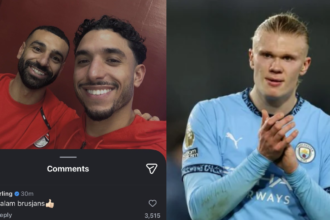 Erling Haaland responds to Mohamed Salah AFCON moment