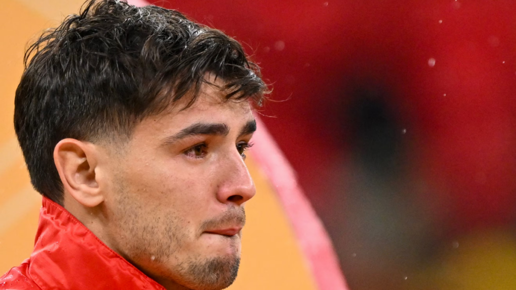 Brahim Diaz reacts after AFCON final loss