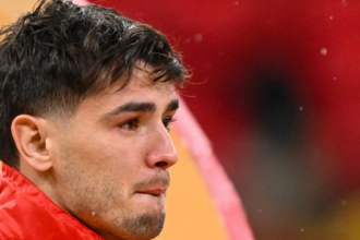 Brahim Diaz reacts after AFCON final loss