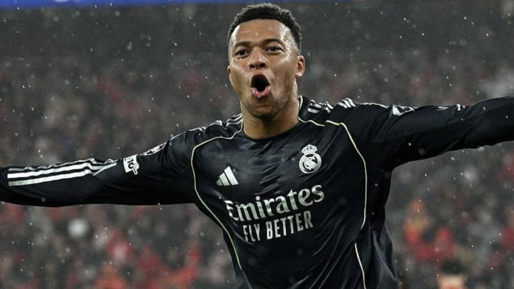 Mbappe sets Champions League record with 12th goal as Real Madrid lead Benfica
