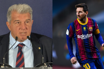 Joan Laporta Lionel Messi Deserves a Statue and Tribute Match Like Kubala and Cruyff